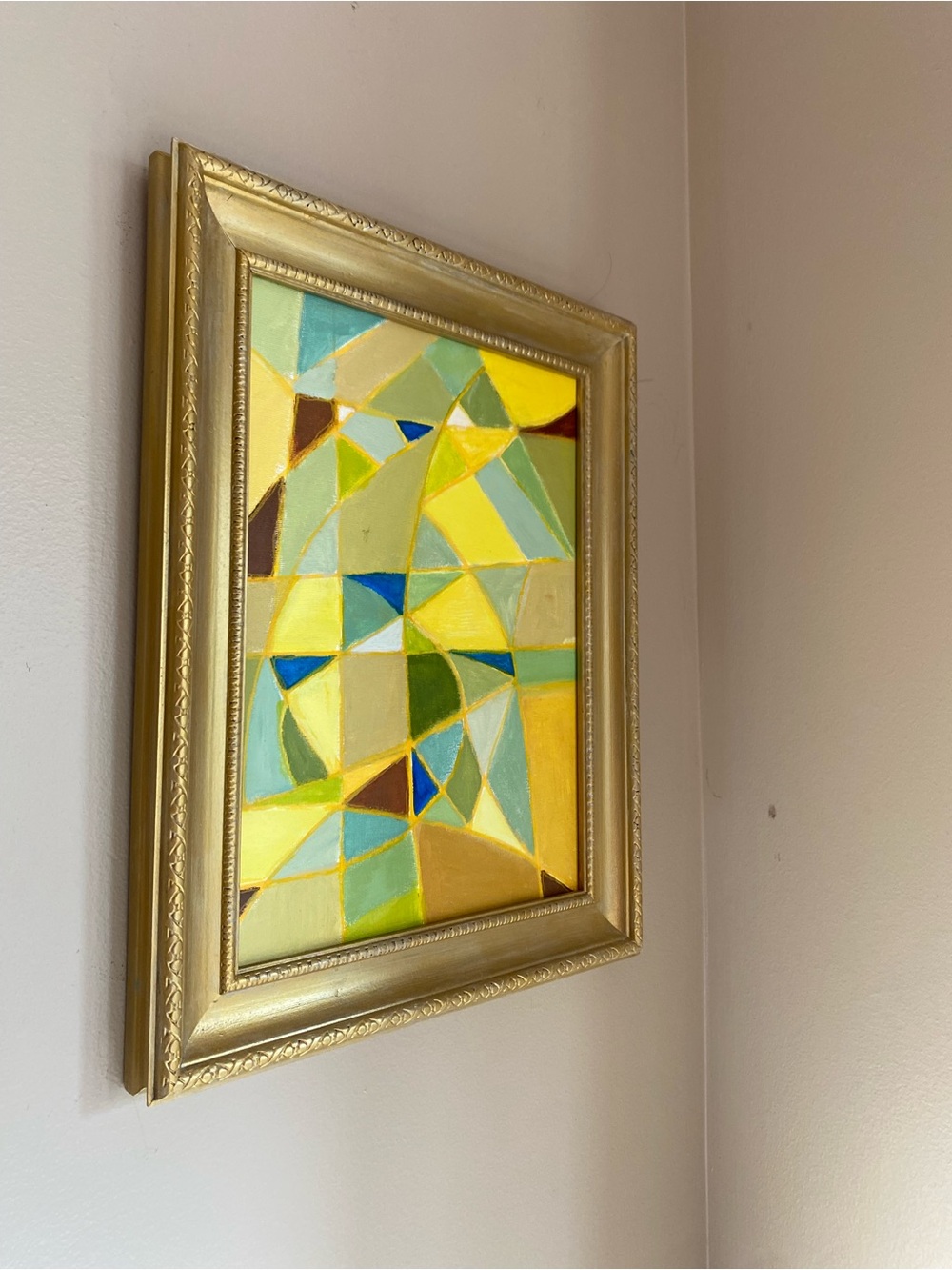 Original Abstract contemporary 12”x9” painting - Picture 2 of 5